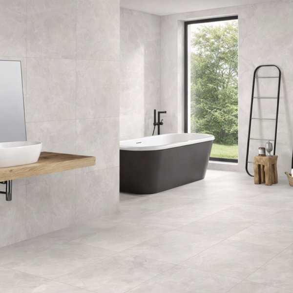 DYNAMIC WHITE Keramische Cement Tiles 80x80cm Matt