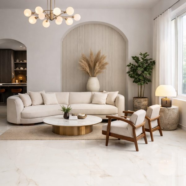 VERONA SKY White Keramische Marble Tiles 80x80cm