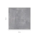 ALEUT GREY Grey Keramische Cement Tiles 80x80cm - Afbeelding 2